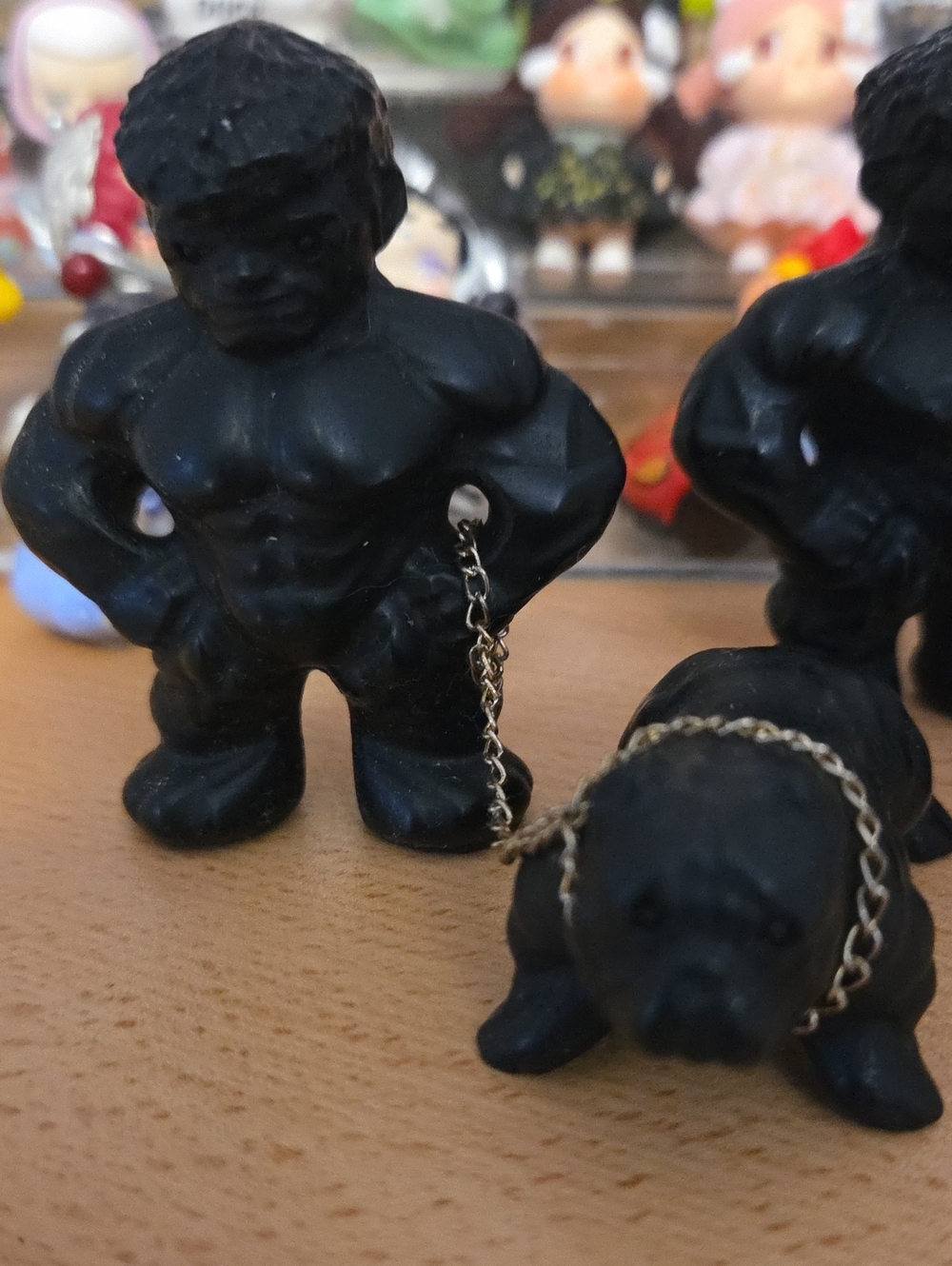 2 Pc Masculine Men W Dog Obsidian